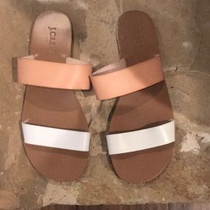 J Crew Summer Slide Sandals Sz 8